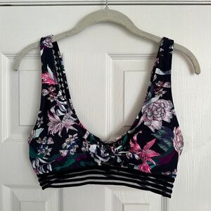 Body Glove floral bathing suit top